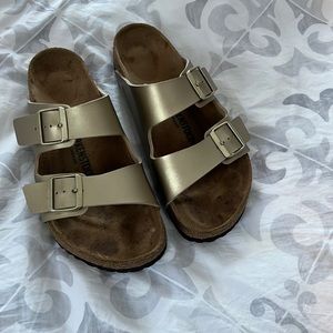 Birkenstock Arizona Sandal Gold Metallic